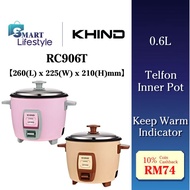 Khind 0.6L 9 Series Electric Rice Cooker - Random Colour RC906T