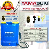 YAMASUKI OGAWA HARZ pam racun bateri / battery pump sprayer 16L (COPPER HEAD & COPPER JOINT) Can up 