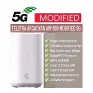 AW1000 5G WiFi6 CPE Router Modified Unlimited Hotspot Mod Modem (USED)