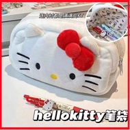 1PC Hello Kitty Pencil Case Korean Style Sanrio Series Pencilcase Ins Large Capacity Pencil Box Pen Bag Stationery Storage Bag Cute Cartoon Student Desktop Stationery Storage Bag Pen Bag 笔盒ins大容量 铅笔盒女生ins 笔袋