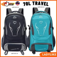 Travel Bag Hiking Backpack 70L Outdoor Sport Bag Mountain Trekking Leisure Large Capacity Beg Campin