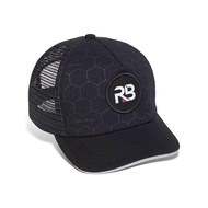 Topi lidah Pendek Topi Pria Trucker Jaring  Hitam Topi jaring Pria