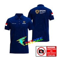 Collar T-Shirt Collar Model MINISTRY OF INDONESIA MIGRAN WORK PROTECTION BP2MI - INDONESIA MIGRAN WO