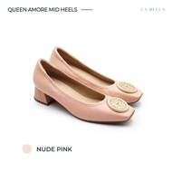 LA BELLA รุ่น LB AMORE QUEEN MID HEELS - NUDE PINK