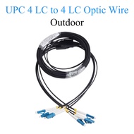 Fiber Optic Extension Wire UPC 4 LC to 4 LC Single-mode 4-core Outdoor Optical Cable Convert Line Pa
