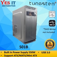 TUNGSTEN CASING S01B / 3204 / 3205 / 3206 – BLACK (Build-in Tungsten 550w Power Supply)