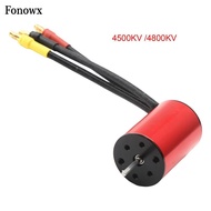 [AbabixaMY] RC Motor Shaft 4 Pole 2435 Motor Low Friction Waterproof Motor for 1/16 RC Vehicle Truck
