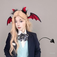 Crazy Halloween Devil Costume Devil Horn Headband Devil Tail Demons Cosplay Costume