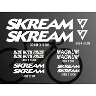 Decal Sticker Cutting Fixie SKREAM, Fixie Bike Sticker