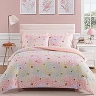 Full Size Comforter Sets with Sheets for Girls-7 Pieces Full Size Bedding Sets with Pink Comforter, 