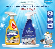 COMBO 2 CHAI TẨY ĐA NĂNG DR NATRO VÀ NƯỚC LAU BẾP ĐÁNH BAY VẾT DẦU MỠ DR NATRO 500ML