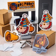 Dog Poop Sticker Pack Season 5 | Waterproof vinyl sticker pack