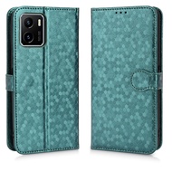 For VIVO Y01 Y15S 2021 Phone Case Flip Wallet PU Leather VIVO Y15A Casing Shockproof Bracket Back Co