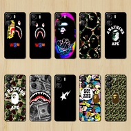 Soft black TPU case for xiaomi POCO X5 M6 PRO C31 C40 C55 C65 HT23 bape Design of anti fall protecti