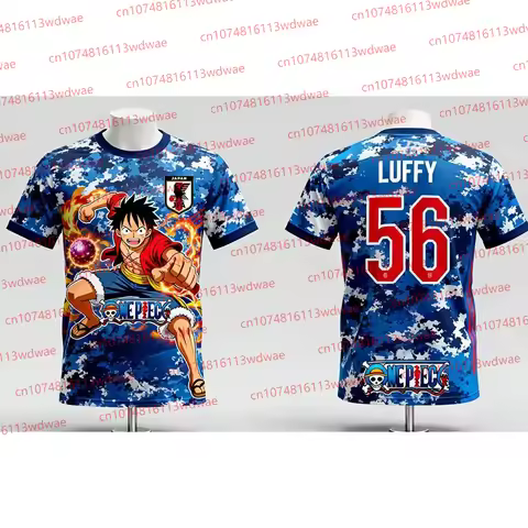 One Piece Anime Football Jersey 2026 New Japan Football Shirt Luffy Footaball Jersey Special Edition