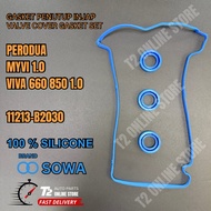 PERODUA VIVA 660, 850, 1.0, MYVI 1.0 (SILICONE) VALVE COVER GASKET SET + PLUG SEAL 11213-B2030
