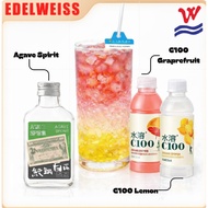 DIY Cocktail Kit -Paloma Cocktail Set | Home Bartender Pack Agave Spirit, C100 Grapefuit Drink & Lem