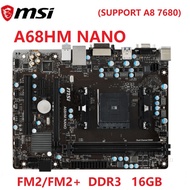 MSI A68HM NANO E33 V2 FM2 FM2+ motherboard suppport a8 7680k DDR3 Socket FM2 A68HM