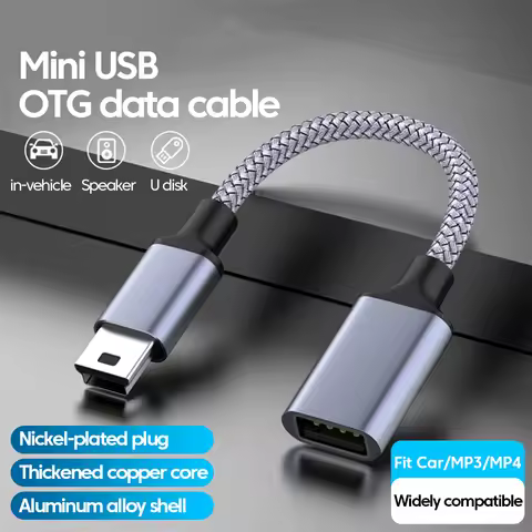 0.1M/1M Mini USB Male to USB 2.0 Mother OTG Cable For MP3 MP4 Player Game Controllers MacBook Mini U