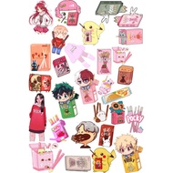 Boba, Pocky & Nutella Stickers