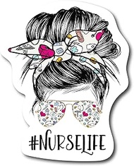 Nurse Life Sticker Nurselife Stickers #Nurselife Vinyl Decal Bumper Sticker Stethoscope Accessories
