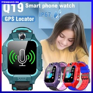 Q19 Kids Smart Watch Touch Screen Waterproof Phone Watch Children Sos Gps Anti-lost Kids Tracker Support Sim Fenghao_sg