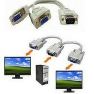 VGA CABLE BRANCH 1 MALE - 2 FEMALE VGA CABLE SPLITTER VGA to Dual VGA Output Split Cable