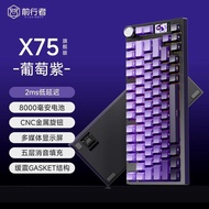 EWEADN x75 Wireless Mechanical Keyboard 75% Hot swappable RGB GASKET Custom Gaming Keyboard With Scr
