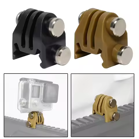 Action Camera Nylon Rail Mount Fixed Adapter for Picatinny Airsoft Rifle Laser Mount Adapter for GoP