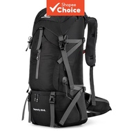 65+5L Large Capacity Hiking Backpack, Waterproof Multi-Compartment Trekking Rucksack with Hip Belt 6