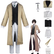 สุนัขจรจัดการ์ตูน Dazai Osamu ชุดคอสเพลย์ผู้หญิง Dazai Osamu เสื้อแจ็คเก็ตยาวชุดกางเกงเสื้อผ้าสำหรับ