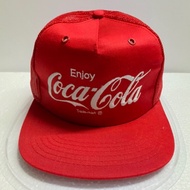 Coca Cola Vintage Trucker Cap Red Snapback NOS