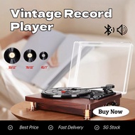 SG Stock Vintage Vinyl Record Player Gramophone Phonograph Player Turntable Record 33/45/78RPM Bluet