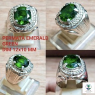 EMERALD GREEN GEMSTONE RING EMERALD CUTTING/