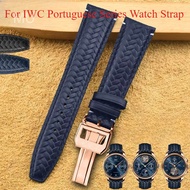 Untuk Siri Portugis IWC IW344205 IW503312 IW500713 IW371614 Gaya Tenunan Berkualiti Tinggi Tali Jam 