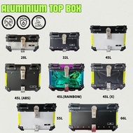 TOP BOX ALUMINIUM and ABS for Motorcycle Universal Box Capacity 28L / 32L / 45L / 55L / 65Liter