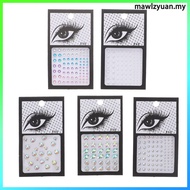 💍 5 Lembaran Pelbagai Warna Anting Berkilau Pelekat Bahan Akrilik Saiz 2.08x2.08x0.12inch Sesuai Unt