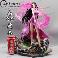 One Piece Qiwuhai Empress GK Hencock Luminous Figure Anime Two-Dimensional Model Chassis Decoration