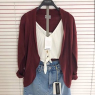 Outer Cardi Kanyya P&B - Maroon