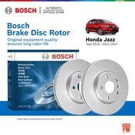 Bosch Fully-Coated (Anti-Rust) Front Brake Disc Rotor for Honda Jazz GK 3rd Gen (2014 - 2021) 0986T1