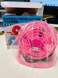 全新My Melody 可調較角度座枱 USB 小風扇 / 電腦降溫風扇