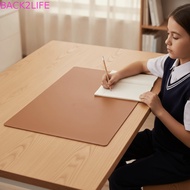 BACK2LIFE Writing Pad, Leather Cork Table Protector, Desk Blotter Waterproof Large Minimalist Keyboa