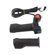 E-Bike Thumb Throttle with Voltage Display Auto-Identify Battery Power for 12V-99V Electric Vehicles