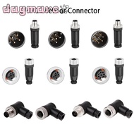 DAGMARC M12 Sensor Connector, Male Female Socket 4 5 8 Pin M12 Aviation Plug, Connector M12 Sensor C