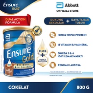 Ensure Gold HMB Cokelat 800 g - Nutrisi Dewasa Rendah Laktosa