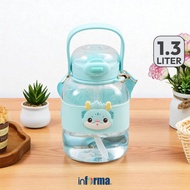 Informa Appetite Bert Botol Minum Anak Tritan 1.3 ltr - Hijau Tumbler Botol Air Tempat Minum Botol M