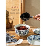 Kitchen Household Meat Oil Seasoning Jar Chili Oil Ceramic Jar High Temperature Resistant Lard Jar R