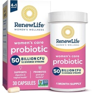 Renew Life Women's Probiotic Capsules, 50 Billion CFU Guaranteed, Supports pH Balance, Vaginal, Urin