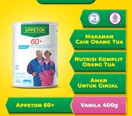Susu Appeton 60+ vanilla 400 gram lansia / Appeton 60+ vanilla 900 gram lansia