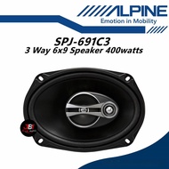 Alpine 3 Way Car Speakers 6x9 Spk (400W/6 x 9") SPJ-691C3